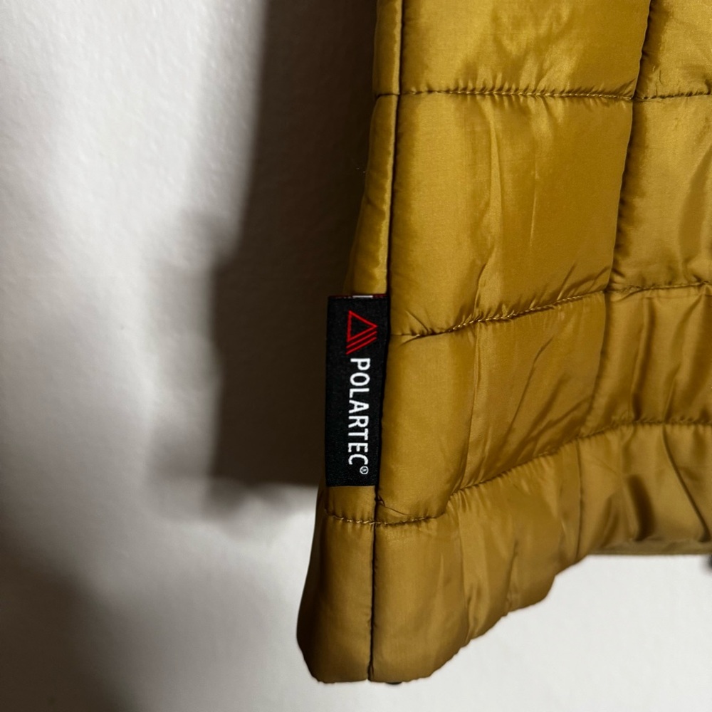 Ibkul Quilted Puffer Vest yellow Mustard size S - Picture 7 of 7